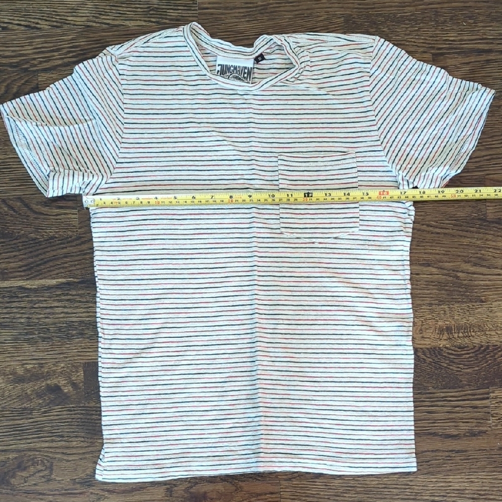 Jungmaven Multicolor Striped Hemp and Cotton Tee